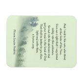 Inspirerend gedicht zet je hand in God Magneet (Horizontaal)