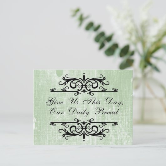 Inspirerend Geef ons deze dag ons dagelijks brood Briefkaart (Staand voorkant)