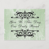 Inspirerend Geef ons deze dag ons dagelijks brood Briefkaart (Voorkant)