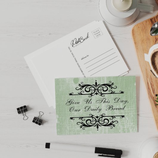 Inspirerend Geef ons deze dag ons dagelijks brood Briefkaart