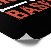 Inspirerend geen zwervende honkbalsport poster (Hoek)