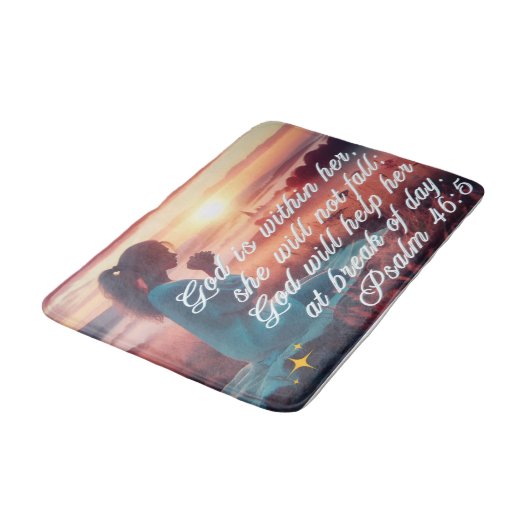 'Inspirerend geloof' Bath Mat (Gekanteld)