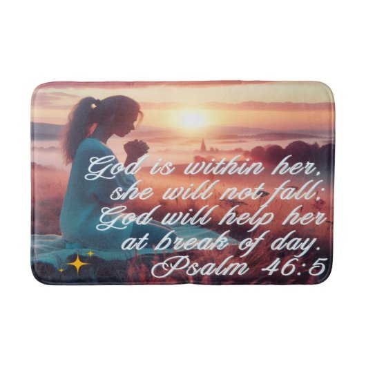 'Inspirerend geloof' Bath Mat (Voorkant)