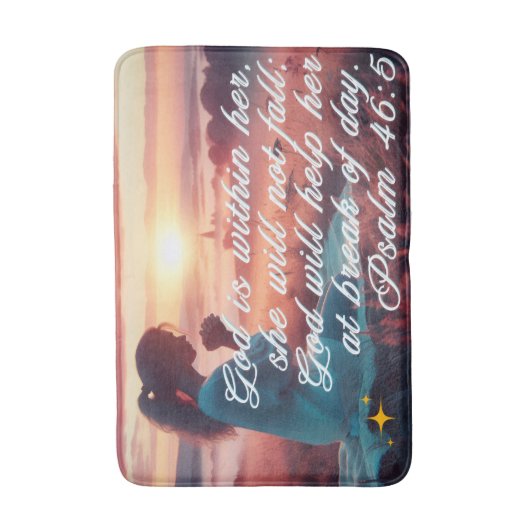 'Inspirerend geloof' Bath Mat (Voorkant Verticaal)
