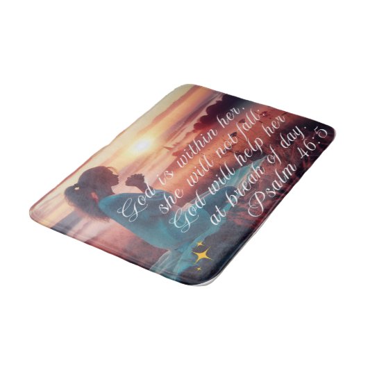 'Inspirerend geloof' Bath Mat (Gekanteld)