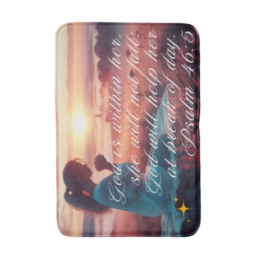 'Inspirerend geloof' Bath Mat (Voorkant Verticaal)
