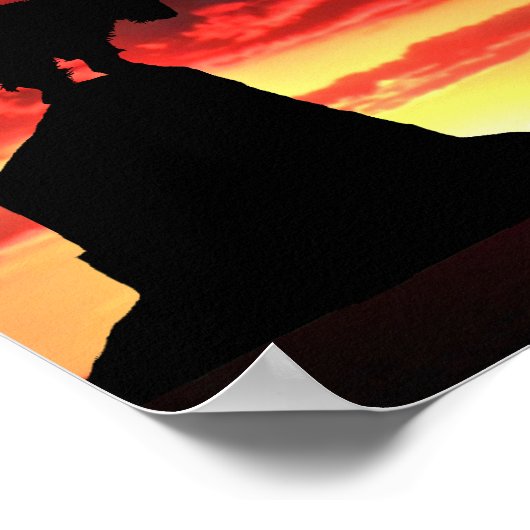 Inspirerend geloof boven angst poster (Hoek)