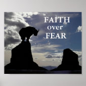 Inspirerend geloof boven angst poster (Voorkant)