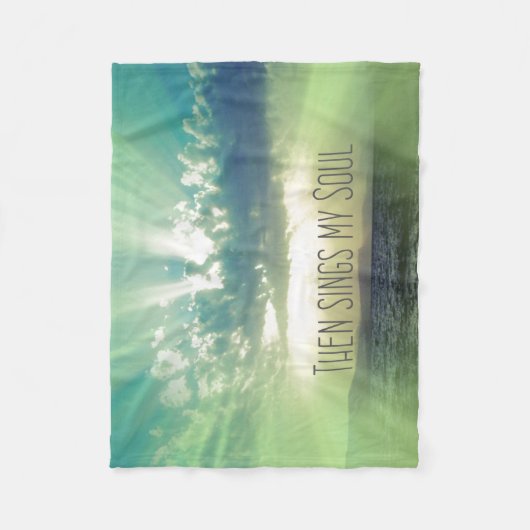 Inspirerend geloof: dan zingt mijn ziel fleece deken (Voorkant)