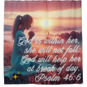 'Inspirerend Geloof' Douchegordijn (Voorkant)