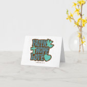 Inspirerend: Geloof, Hoop en Liefde Blank Kaart (Gele Bloem)