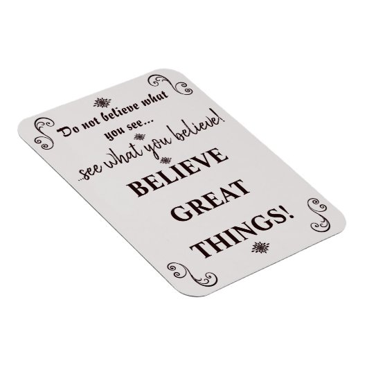 Inspirerend geloof in het citaat van geweldige din magneet (Rechterzijde)