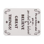 Inspirerend geloof in het citaat van geweldige din magneet (Horizontaal)