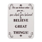 Inspirerend geloof in het citaat van geweldige din magneet (Verticaal)