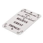 Inspirerend geloof in het citaat van geweldige din magneet (Linkerzijde)