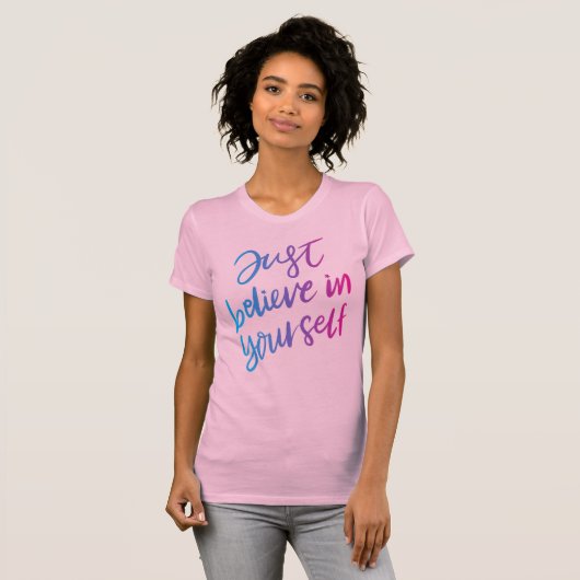 Inspirerend Geloof T-shirt - Versterk uw dag (Voorkant volledig)