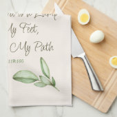 Inspirerend Geloofsgeschrift Magnolia Flowers Theedoek (Quarter Fold)