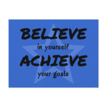 Inspirerend geloven in uzelf-typografie