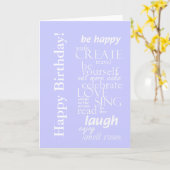 inspirerend gelukkige verjaardagskaart kaart (Gele Bloem)