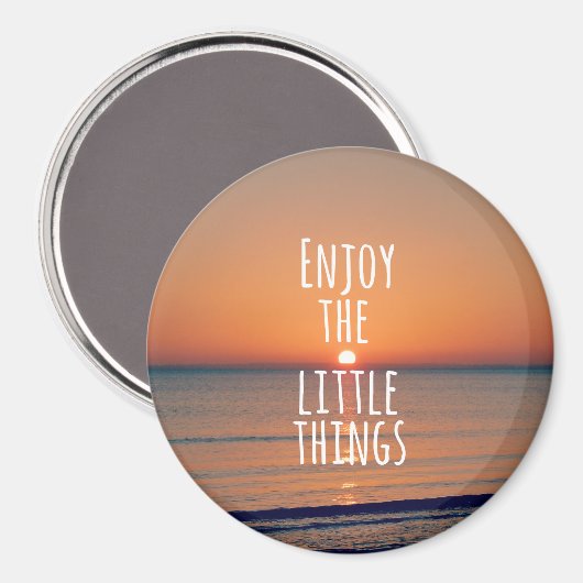 Inspirerend Geniet van het citaat voor kleine ding Magneet (Voorkant / Achterkant)