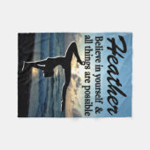 INSPIREREND GEPERSONALISEERDE GYMNASTIEKDEKEN FLEECE DEKEN (Voorkant (Horizontaal))