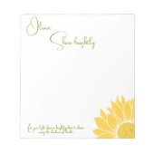 Inspirerend gepersonaliseerde Shine Brightgirl Notitieblok (Voorkant)