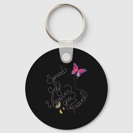 Inspirerend geschenken citaten verspreid Joy Graph Sleutelhanger (Voorkant)