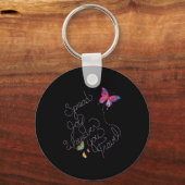 Inspirerend geschenken citaten verspreid Joy Graph Sleutelhanger (Voorkant)