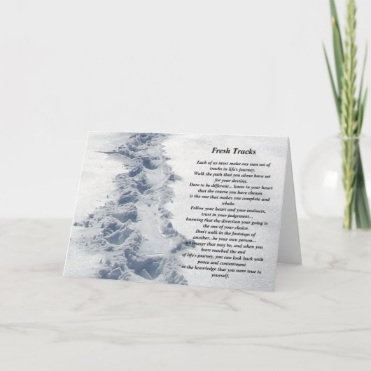 Inspirerend geschenken, verse sporen kaart (Voorkant)