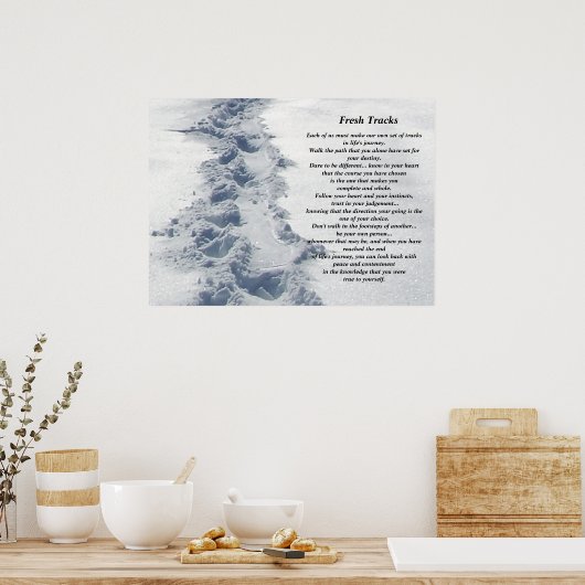 Inspirerend geschenken, verse sporen poster (Keuken)