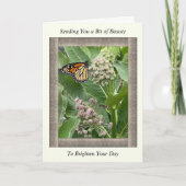 Inspirerend Get Well Card met Monarch Butterfly Kaart (Voorkant)