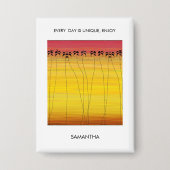 Inspirerend, Geweldige zomerkokospalmen Button (Voorkant)