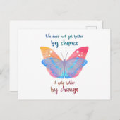 Inspirerend Gezegde Butterfly Motivation Quote Briefkaart (Voorkant / Achterkant)