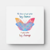 Inspirerend Gezegde Butterfly Motivation Quote Fotoplaat (Voorkant)