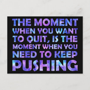 Inspirerend Gezegde Galaxy Waterverf Overlay Briefkaart