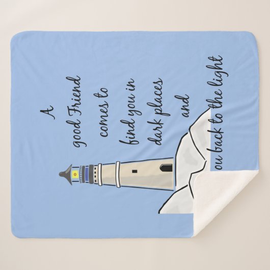 Inspirerend Gezegde Goede vriendenkring Sherpa Deken (Voorkant (horizontaal))