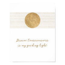 Inspirerend Gezegde Golden Sun Spiritueel Poster