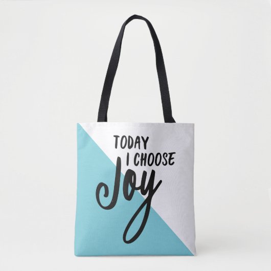 Inspirerend Gezegde Kies Joy Tote Bag (Voorkant)