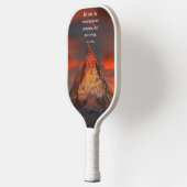 Inspirerend Gezegde Mount Everest Oranje Sunrise Pickleball Paddle (Links)