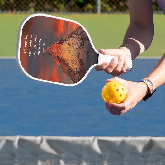Inspirerend Gezegde Mount Everest Oranje Sunrise Pickleball Paddle