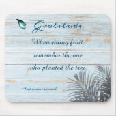 Inspirerend Gezegde Mousepad Muismat (Voorkant)