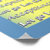 Inspirerend Gezegden Citaten blauw Poster vlinder (Hoek)