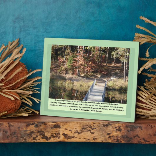 Inspirerend Gifts Quiet Courage Fotoplaat (Zijkant)