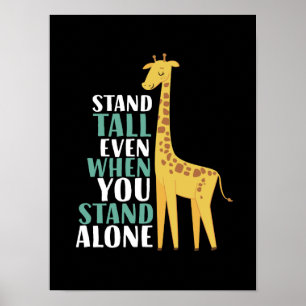 Inspirerend Giraffe prijsopgave — zelfs alleen Poster