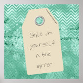 Inspirerend glimlach op uw eigen citaat poster (Voorkant)