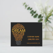 Inspirerend Gloeilamp aangepaste briefkaarten (Staand voorkant)