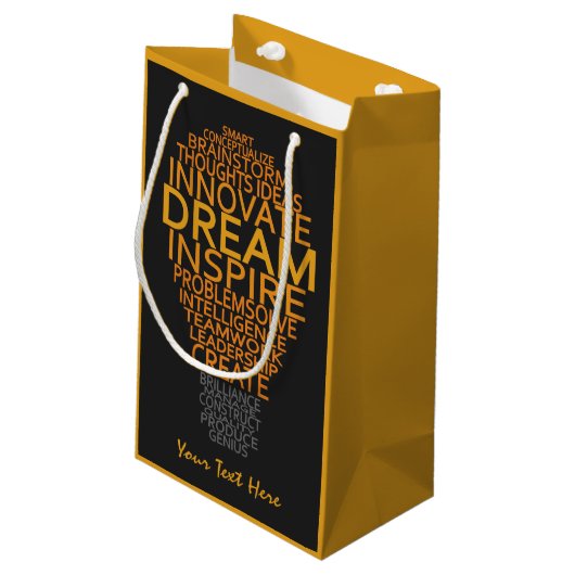 Inspirerend Gloeilamp aangepaste geschenktassen Klein Cadeauzakje (Achterkant Gekanteld)