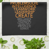 Inspirerend gloeilamp aangepaste handdoeken (Gevouwen)