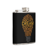 Inspirerend gloeilamp aangepaste kolf heupfles (Rechts)