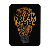 Inspirerend gloeilamp aangepaste magneten (Verticaal)